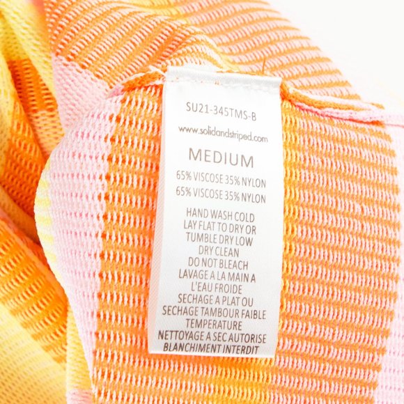 Solid & Striped Kimberly Technicolor Mosaic Sorbet Striped Maxi Dress - Picture 7 of 8